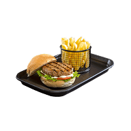 Food stall Burger and chips