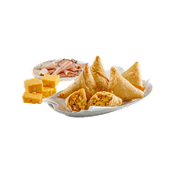 Food stall Samosa, cheese & ham